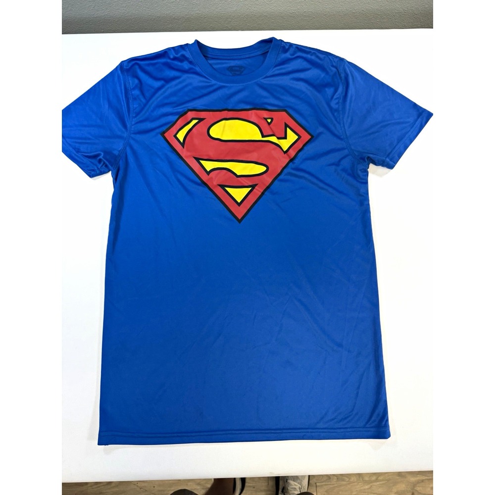 Under Armour Superman Alter Ego HeatGear Graphic T-Shirt Mens Large Blue L